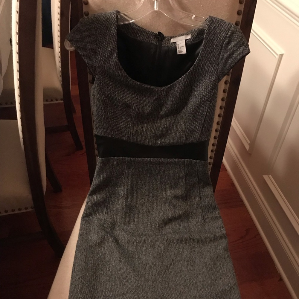 H&M Herringbone Print Dress